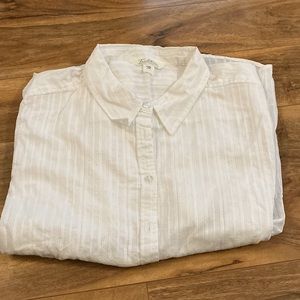 NWT long Sleeve White Lace Detail 20W